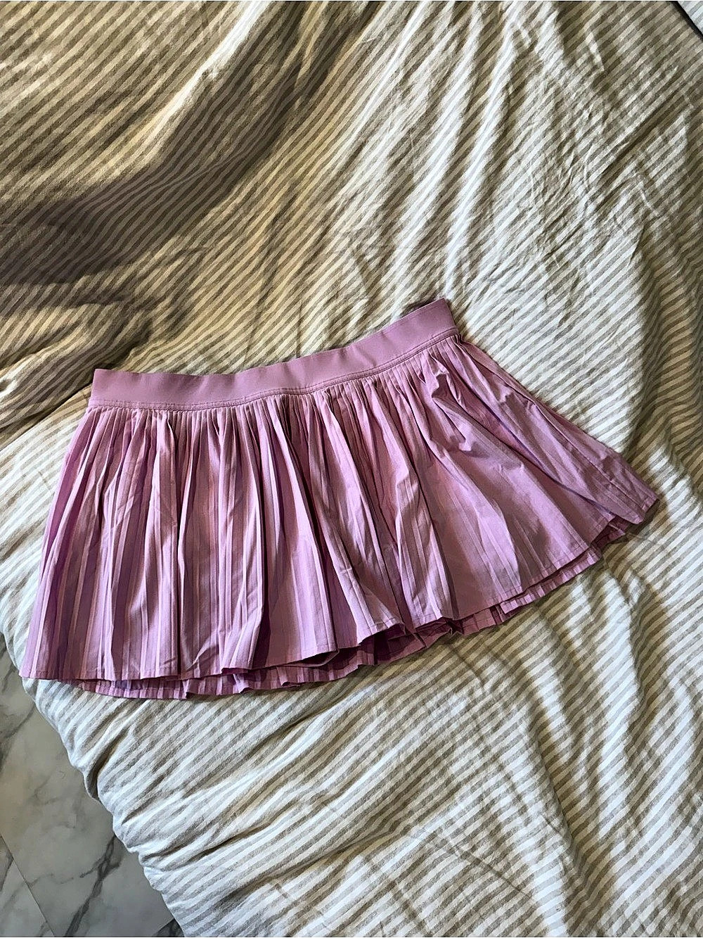 lululemon Court Rival High-Rise Skirt Pleated Mini Skirt Pink
